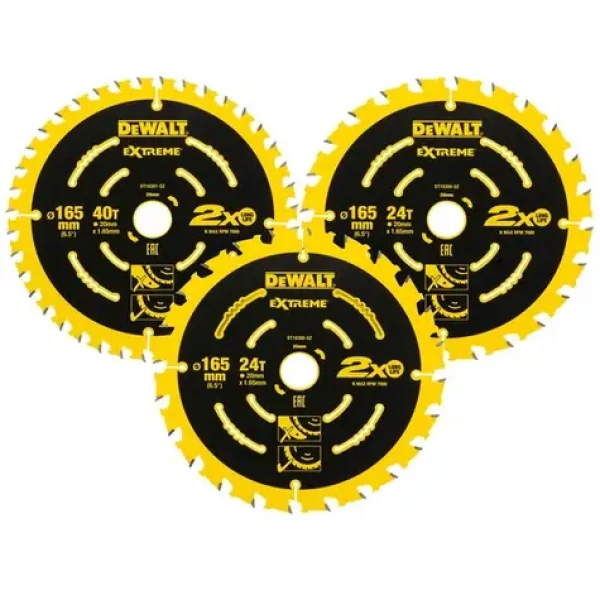 DeWalt Pilový kotouč Extreme 2nd Fix 3 Pack DT10397