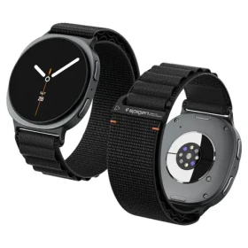 Spigen Fabric Band pro Samsung Galaxy Watch Ultra 2/1 47mm černá / Řemínek / Nylon / Kovová přezka (AMP11613)