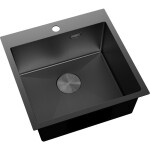MEXEN - Solix ocelový dřez 1-bowl 500 x 500 mm, černá HC 6407501000-70HC