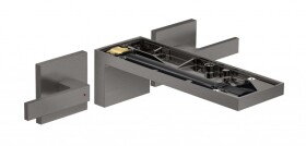 AXOR - MyEdition Umyvadlová baterie pod omítku, s výpustí, EcoSmart, kartáčovaný černý chrom/bez destičky 47082340