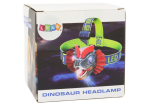 Mamido Nastavitelná čelovka dinosaurus se 3 LED diodami