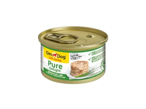 GIMBORN GimDog Little Darling PURE DELIGHT CHICKEN WITH LAMB 150g / Konzerva pro psy (4002064513065)