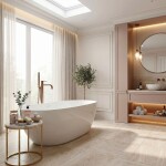 REA - Volně stojící baterie Venti Brush Copper REA-B9649