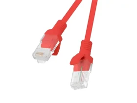 Lanberg CAT5e červená / Patch kabel / UTP / 2 m / Fluke Passed (PCU5-10CC-0200-R)