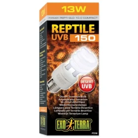 EXOTERRA Žárovka Reptile UVB150 13W / Osvětlení terária / UVB záření / Pro pouštní terária (107-PT2188)