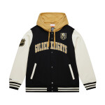 Mitchell & Ness Pánská mikina Vegas Golden Knights NHL Courtside Fleece Button Front Current Logo Velikost: XL