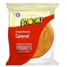 It's a Boom!xHershey's Cookie s kousky bílé čokolády s příchutí karamelu a skořice 22 g