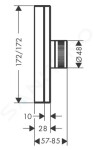 AXOR - Edge Highflow termostat pod omítku, chrom/diamantový brus 46741000