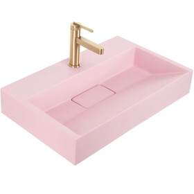 REA - Umyvadlo GOYA PINK na desku 60 CM - konglomerát REA-U4411