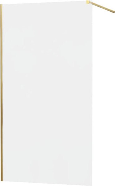 MEXEN - KIOTO Sprchová zástěna WALK-IN 90x200 cm 8 mm, zlatá, matné sklo 800-090-101-50-30