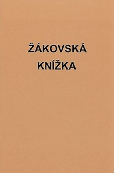 Žákovská knížka SOU