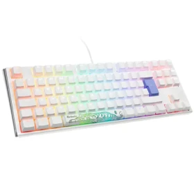 Ducky One 3 Classic TKL Cherry MX-Brown bílá / herní klávesnice / podsvícená / mechanická / drátová USB-C / DE (DKON2187ST-BDEPDPWWWSC1)