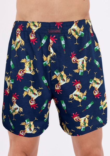 Pánské trenýrky Cornette Classic 001/186 Tm. modrá XXL