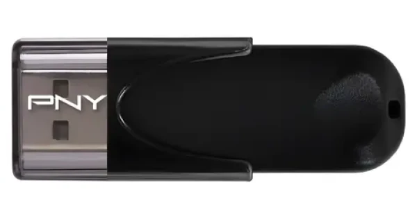 PNY Attaché 4 černá / Flash disk / 64 GB / USB 2.0 / čtení 25 MB/s (FD64GATT4-EF)
