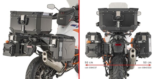 Plos7713Cam trubkový nosič bočních kufrů Obkevsxxx s výřezem pro Ktm 1290 Sup. Adv. S/R (21-25)