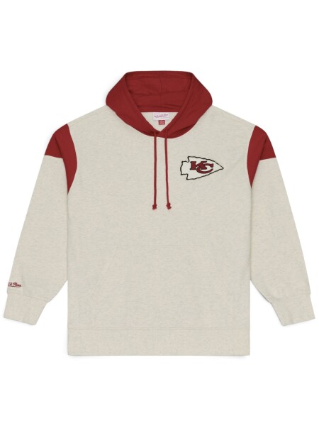 Mitchell & Ness Pánská mikina Kansas City Chiefs NFL Retro Roots French Terry Hoodie Velikost: 2XL