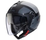 Otevřená helma Caberg Riviera V4X Alpha matt black/anthracite/grey - M