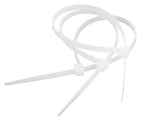 OEM stahovací páska bílá 300 x 4,8 mm / Stahovací pásky na kabely / 50 ks (8595689803247)