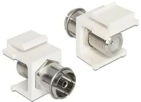 Delock Keystone Modul IEC koax. samice F samice (86302)