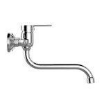 Mereo Dřezová nástěnná baterie , 100 mm, s ramínkem trubkovým ø 18 mm - 200 mm, chrom CB301A01Z