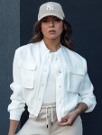 Dámská bunda bomber TY4305 smetanová - FashionStreet M