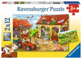 Ravensburger Práce na farmě 2v1 2 x 12 dílků