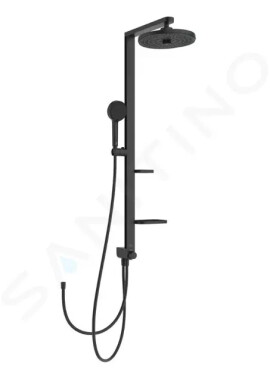 IDEAL STANDARD - ALU+ Sprchový set bez baterie, průměr 26 cm, 2 proudy, hedvábná černá BD585XG