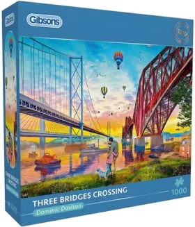 GIBSONS Puzzle Tři mosty nad řekou
