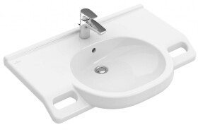 VILLEROY & BOCH - ViCare Umyvadlo Vita 80x55 cm, s přepadem, otvor pro baterii, CeramicPlus, alpská bílá 412080R1