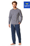 Pánské pyžamo MNS 384 B22 tmavě modrá XXL