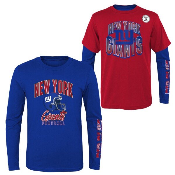 Outerstuff Dětské tričko New York Giants NFL Game Day 3-in-1 Combo Shirt (YOUTH)