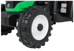 Mamido Dětský elektrický traktor MEGA D68 24V s přívěsem zelený