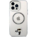 Pouzdro Karl Lagerfeld iPhone 13 Pro MAX - IML Karl and Choupette NFT MagSafe Transparent