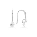 LUNICA Stříbrné visací náušnice KAPKA 0483