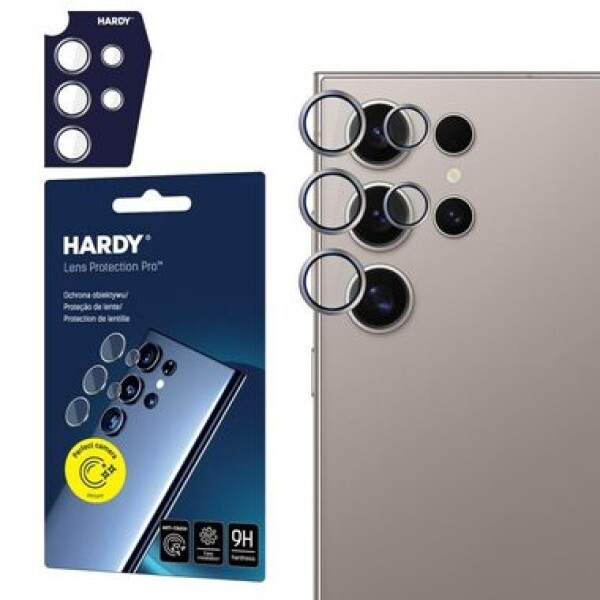 3mk HARDY Lens Protection Pro skla na fotoaparát pro Samsung Galaxy S24 Ultra Gray (5903108573269)