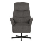 Polohovací křeslo, elektrické zabudované ovládání, šedá, látka, TV-C5479 GREY2