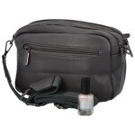 Trendy dámská koženková malá crossbody Gloria, šedá