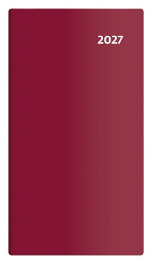 Diář 2027 kapesní - Torino čtrnáctidenní - bordó