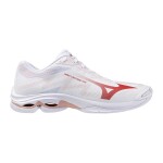 Mizuno Wave Lightning Pro W White/Rose Elegance/Lava Falls - Volejbalová obuv Mizuno WAVE LIGHTNING PRO V1GC266073 Velikost obuvi v EU: 40,5