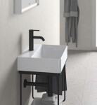 DURAVIT - DuraSquare Umývátko 45x35 cm, bez přepadu, s otvorem pro baterii, DuraCeram, bílá 0732450041