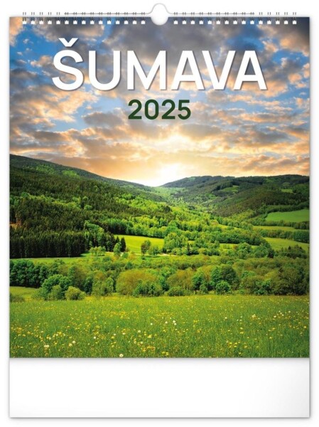 Kalendář 2025 nástěnný: Šumava, 30 34 cm