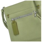 Stylová dámská koženková crossbody kabelka Walida, zelená