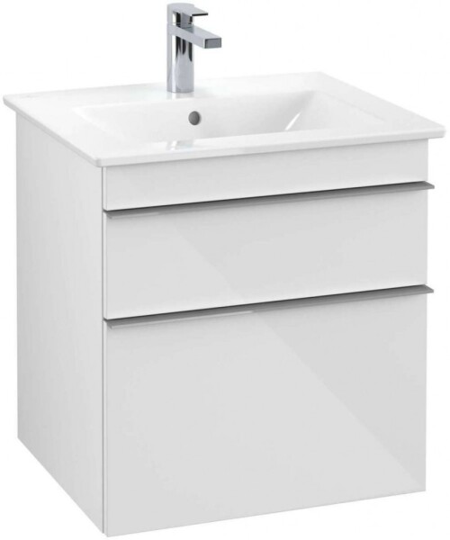 VILLEROY & BOCH - Venticello Umyvadlová skříňka, 55x59x50 cm, 2 zásuvky, Glosy White A92301DH