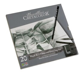 Cretacolor Cretacolor, 400 30, Black box set, sada uhlů pro kresbu, 20 ks