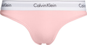 Dámská tanga Thong Modern Cotton 0000F3786E2NT světle růžová Calvin Klein