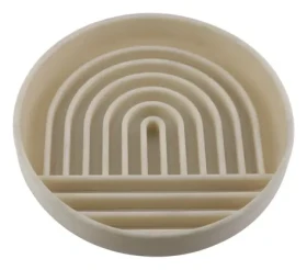 Huhubamboo Miska proti hltání béžová / Miska pro psy / O 19,8 cm (356125)