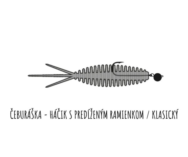 Libra Lures Turbo Worm 5,6cm 8ks - Hot Green,Libra Lures Turbo Worm 5,6cm 8ks - Hot Green