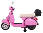 Mamido Dětský elektrický skútr Vespa růžový