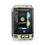 Thermaltake The Tower 250 světle zelená / mini ITX / 1x USB-C / 2x USB-A / bez zdroje / průhledná bočnice (CA-1Z9-00SEWN-00)
