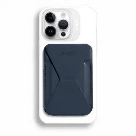 Moft X Mini tmavě modrá / Peněženka a stojánek na telefon / Samolepicí / RFID ochrana / 2 karty (MS007S-1-DEBU)